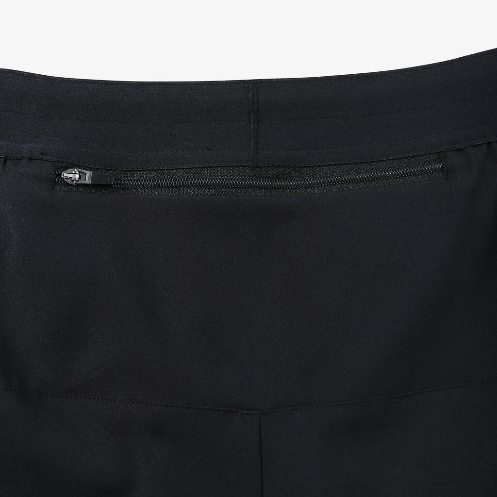 Pantalon de running homme 3/4 respirant et à séchage rapide KIPRUN  - Noir