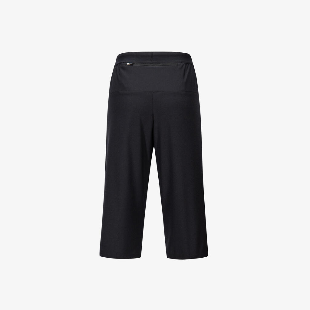 Pantalon de running homme 3/4 respirant et à séchage rapide KIPRUN - Noir