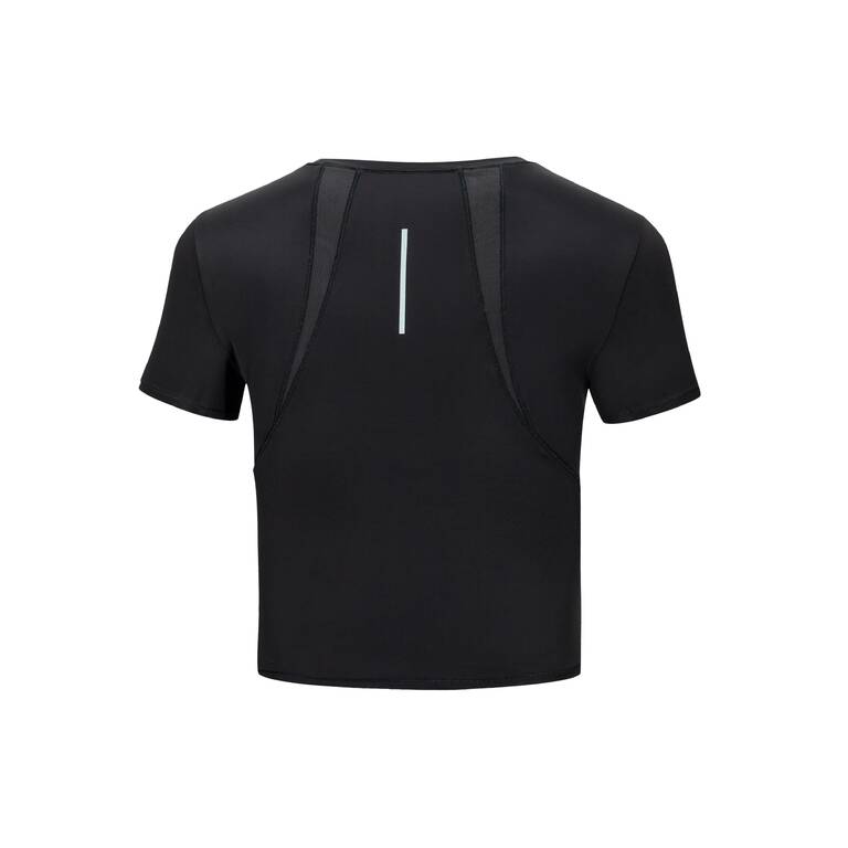 Women's Breathable Quick-dry Cooling Running T-shirt - Black