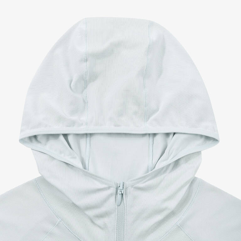 Women's running hooded jacket - Sun Protect - Blue