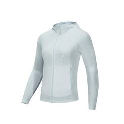 Women's running hooded jacket - Sun Protect - Blue