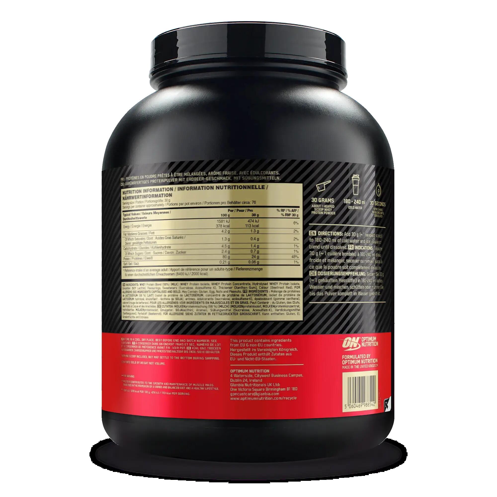 Optimum Gold Standart Whey Protein Tozu - Çilek - 2.2 KG 2/3