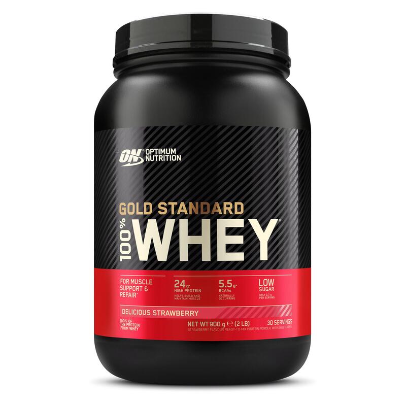 Optimum Gold Standart Whey Protein Tozu, Çilek, 908 G