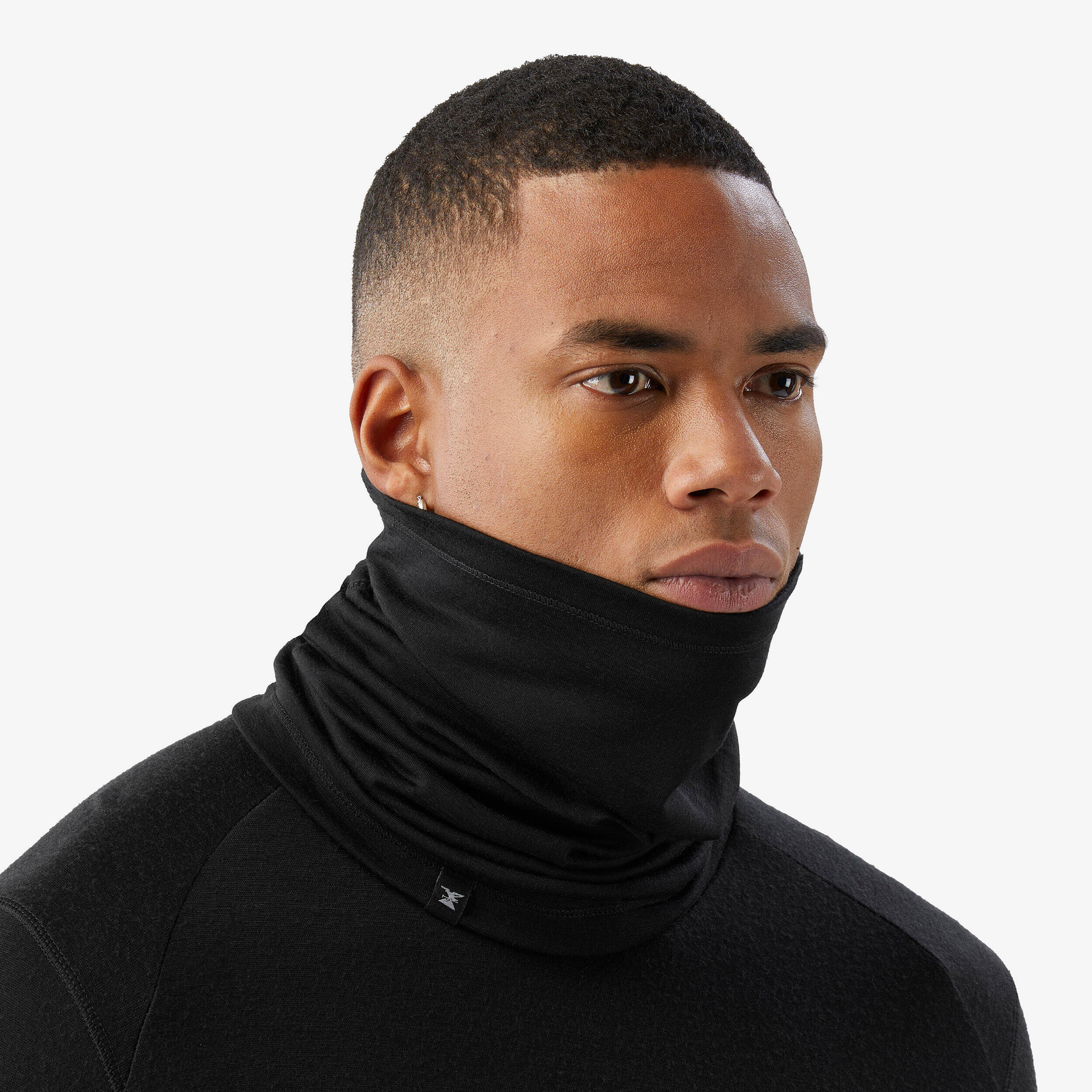 Merino Wool Trekking Neck Warmer, MT500 - Black -  3