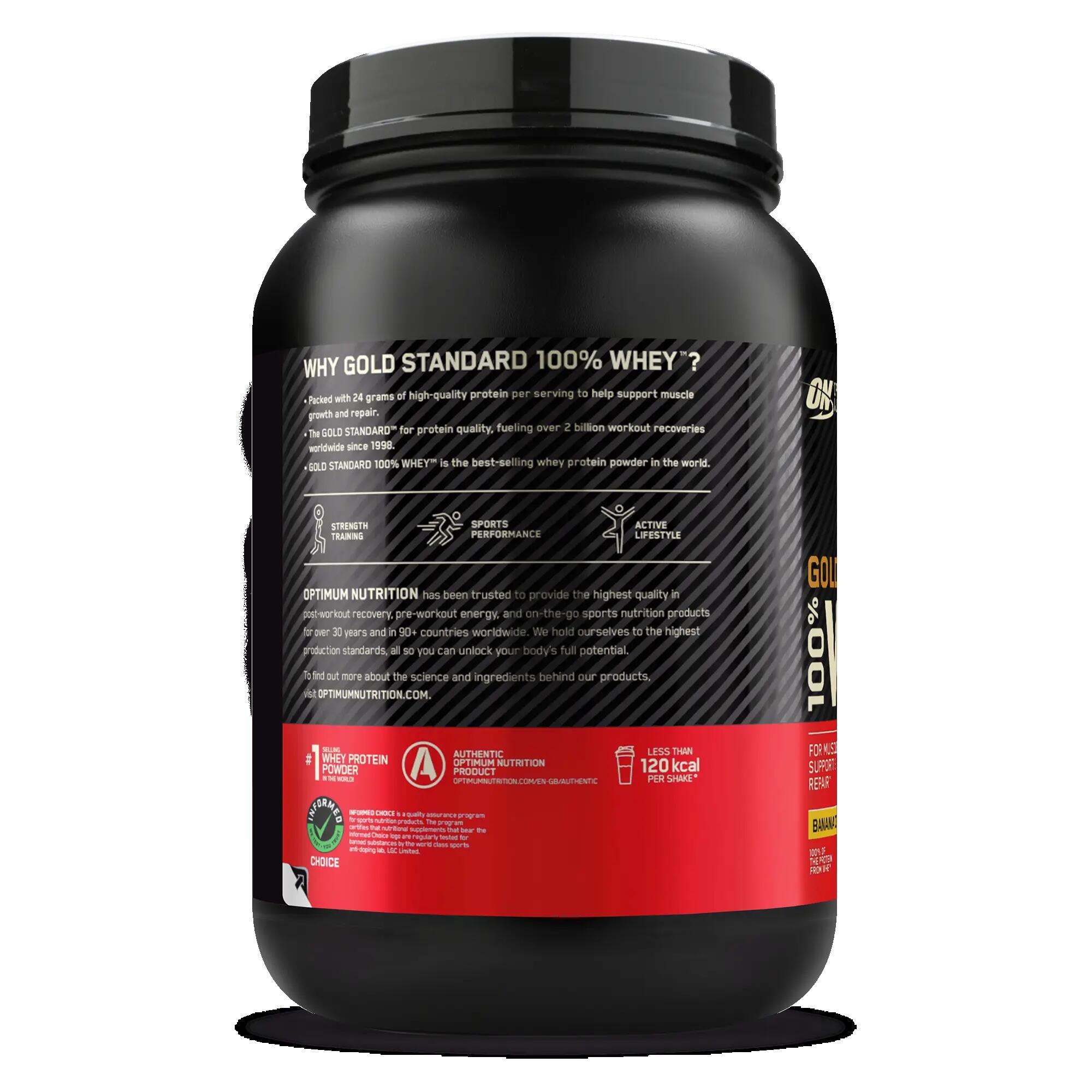 Optimum Gold Standard Whey Protein Tozu, Muz, 908 Gr 3/3