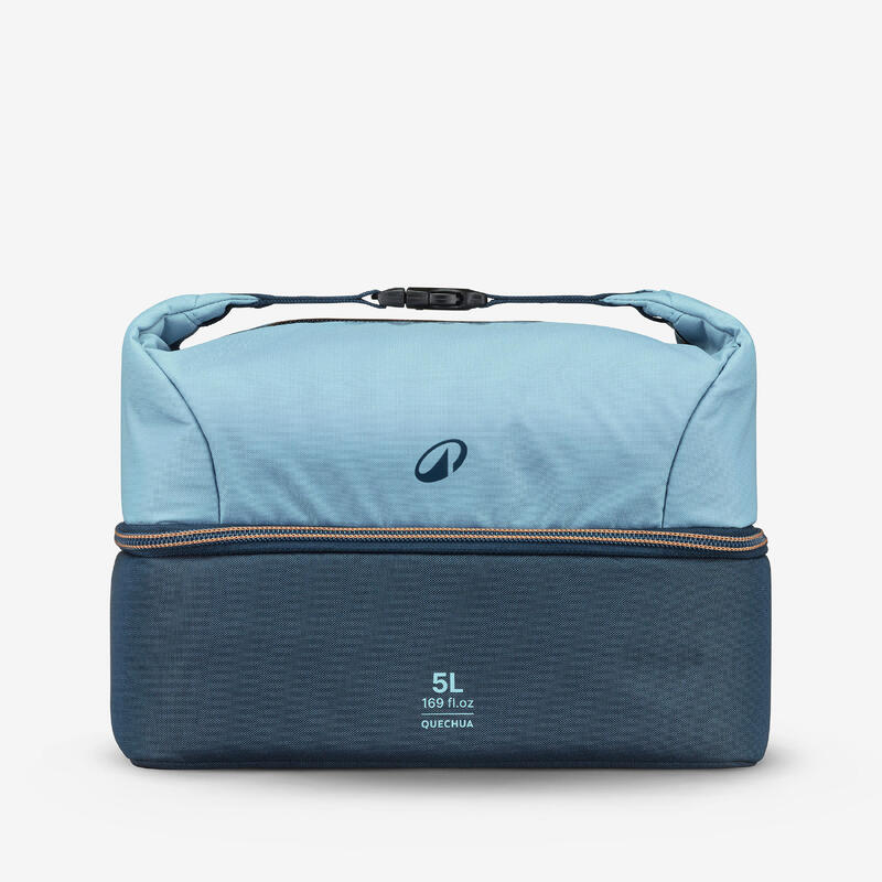 Geantă frigorifică Lunchbox 5L + cutie alimente 1L din plastic inclusă Albastru