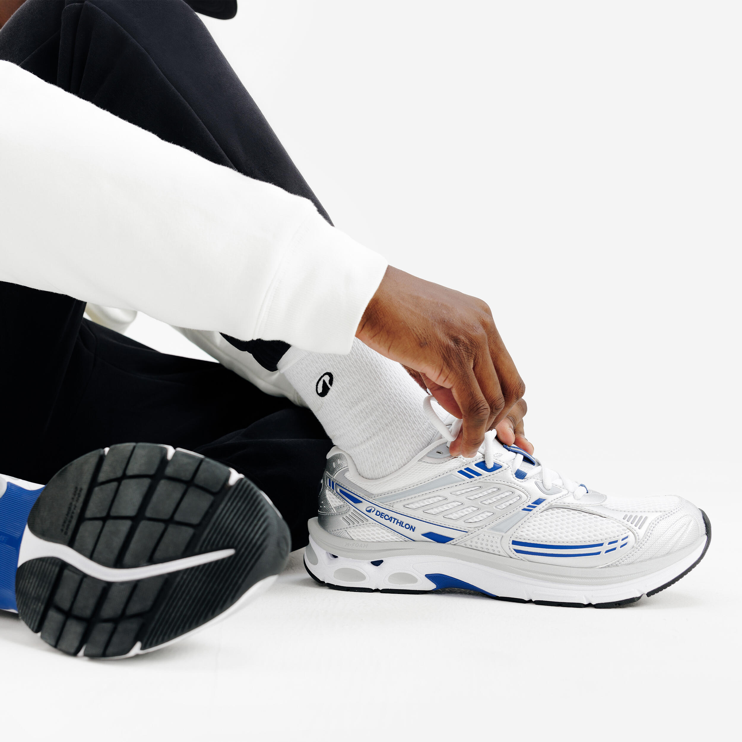 Baskets Homme, RR2K blanc, gris et bleu 17/21