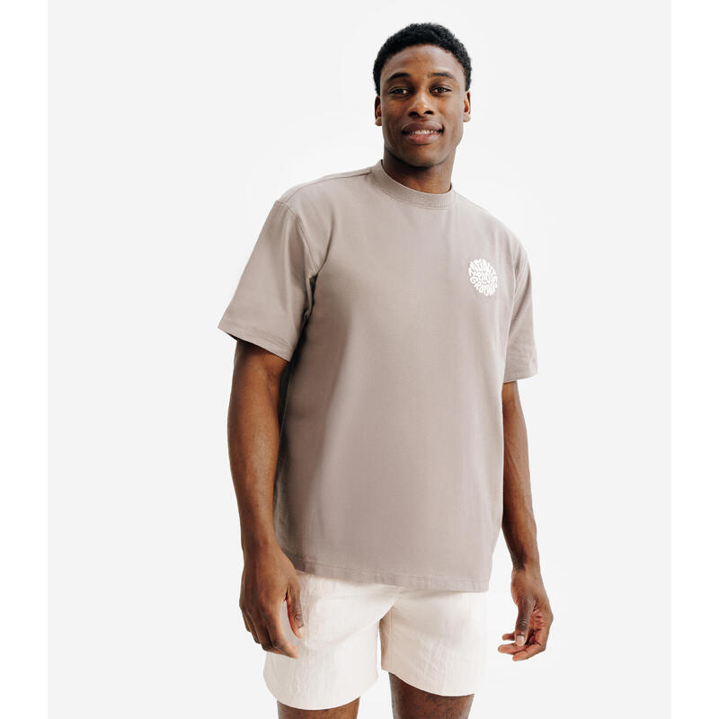 T-shirt graphique mixte, Elementals, marron
