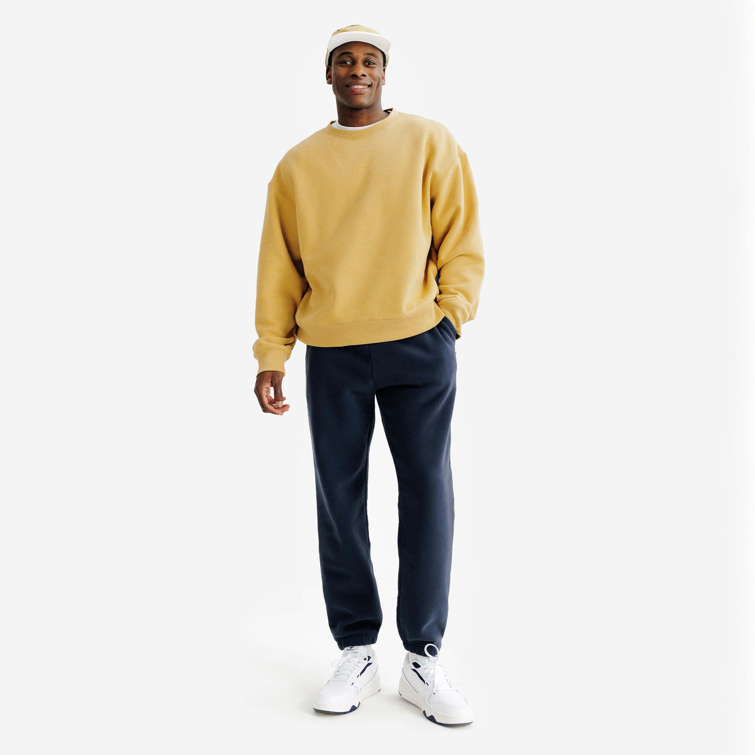 Pantaloni tuta uomo ELEMENTALS flare felpati blu 2/6