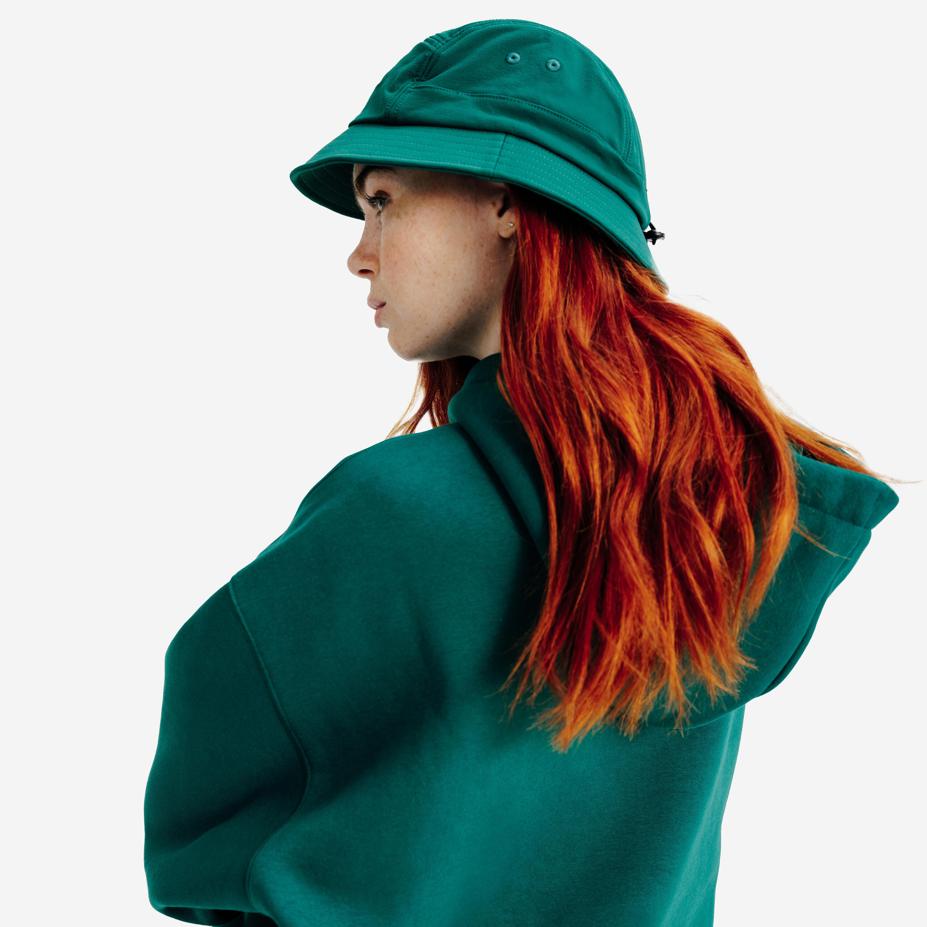 Round sun hat, green 3/8