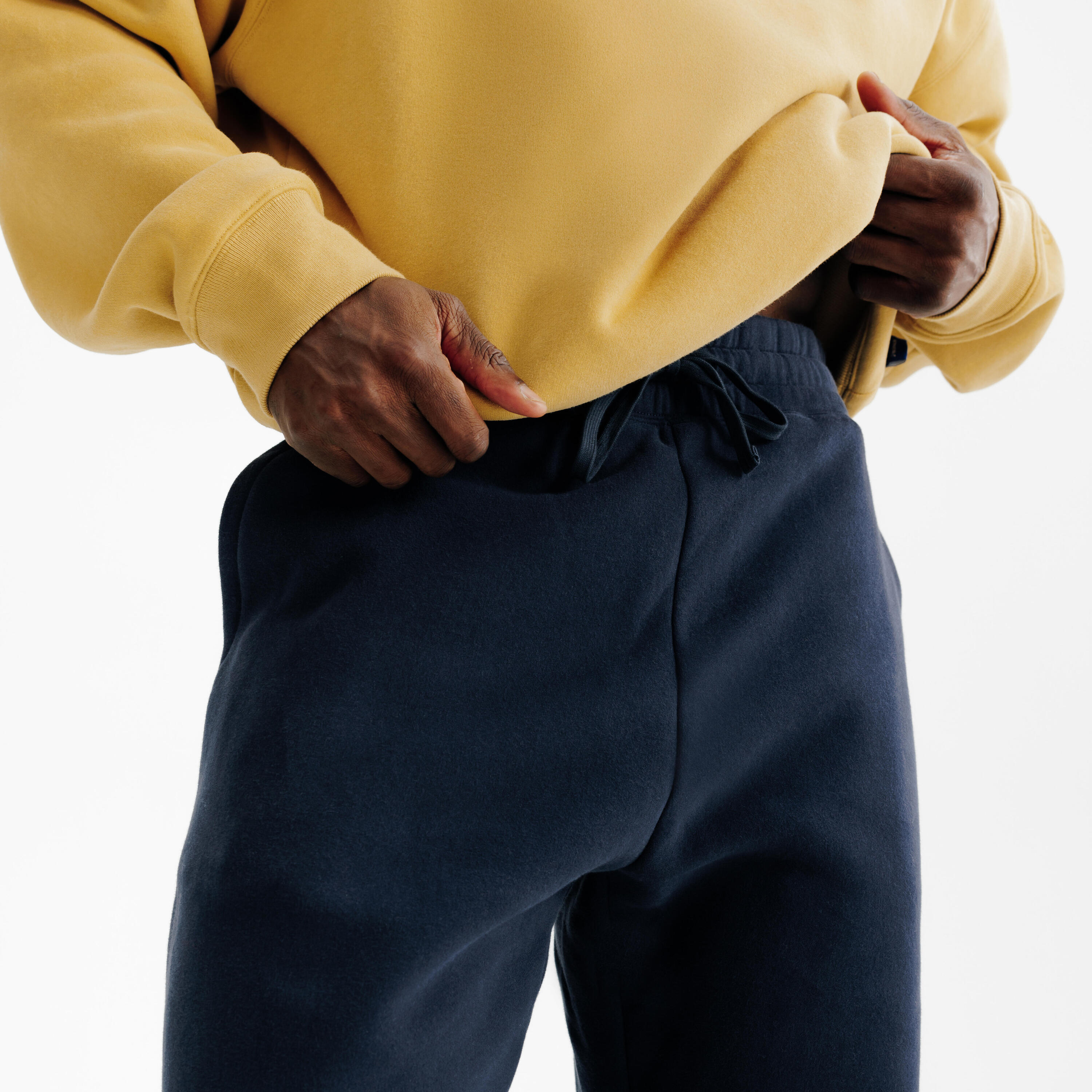 Pantaloni tuta uomo ELEMENTALS flare felpati blu 5/6