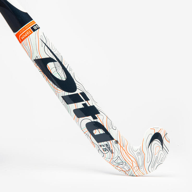 Zaalhockeystick voor kinderen Megatec wit grijs