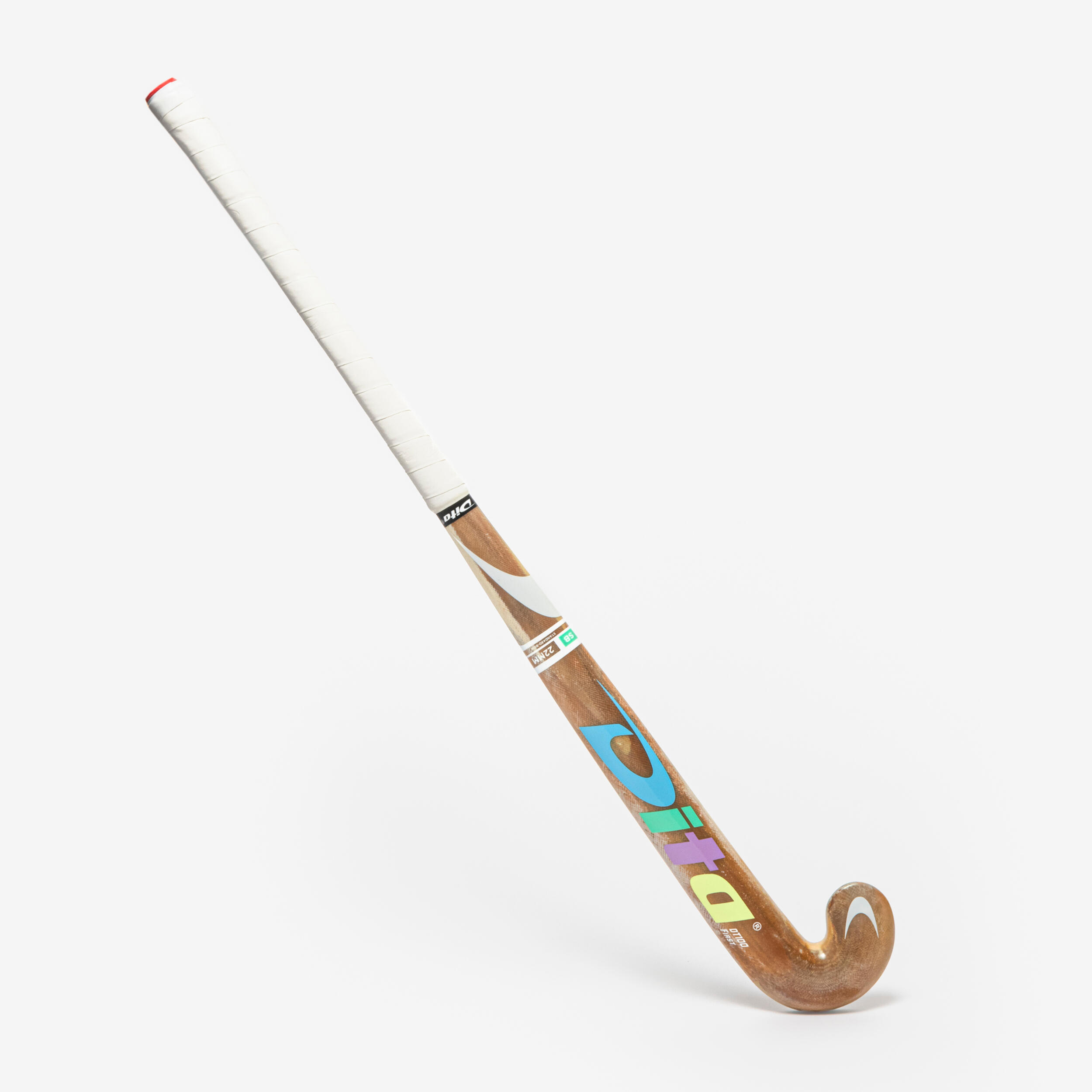 Feldhockeyschläger für Kinder, Holz, DT100, mehrfarbig 6/9