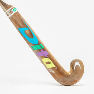 Stick de hockey sobre hierba niños madera DT100 Multicolor