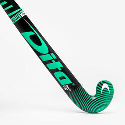Stick de hockey ado 30% carbone mid bow Compotec C30 vert