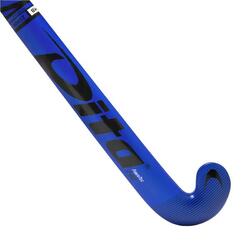 Stick de hockey sur gazon adulte confirmé mid bow 40% carbone FirberTec40 bleu