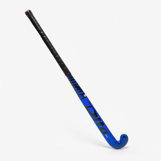 Feldhockeyschläger Erwachsene Fortgeschritten MidBow 40% Carbon FiberTecC40 blau