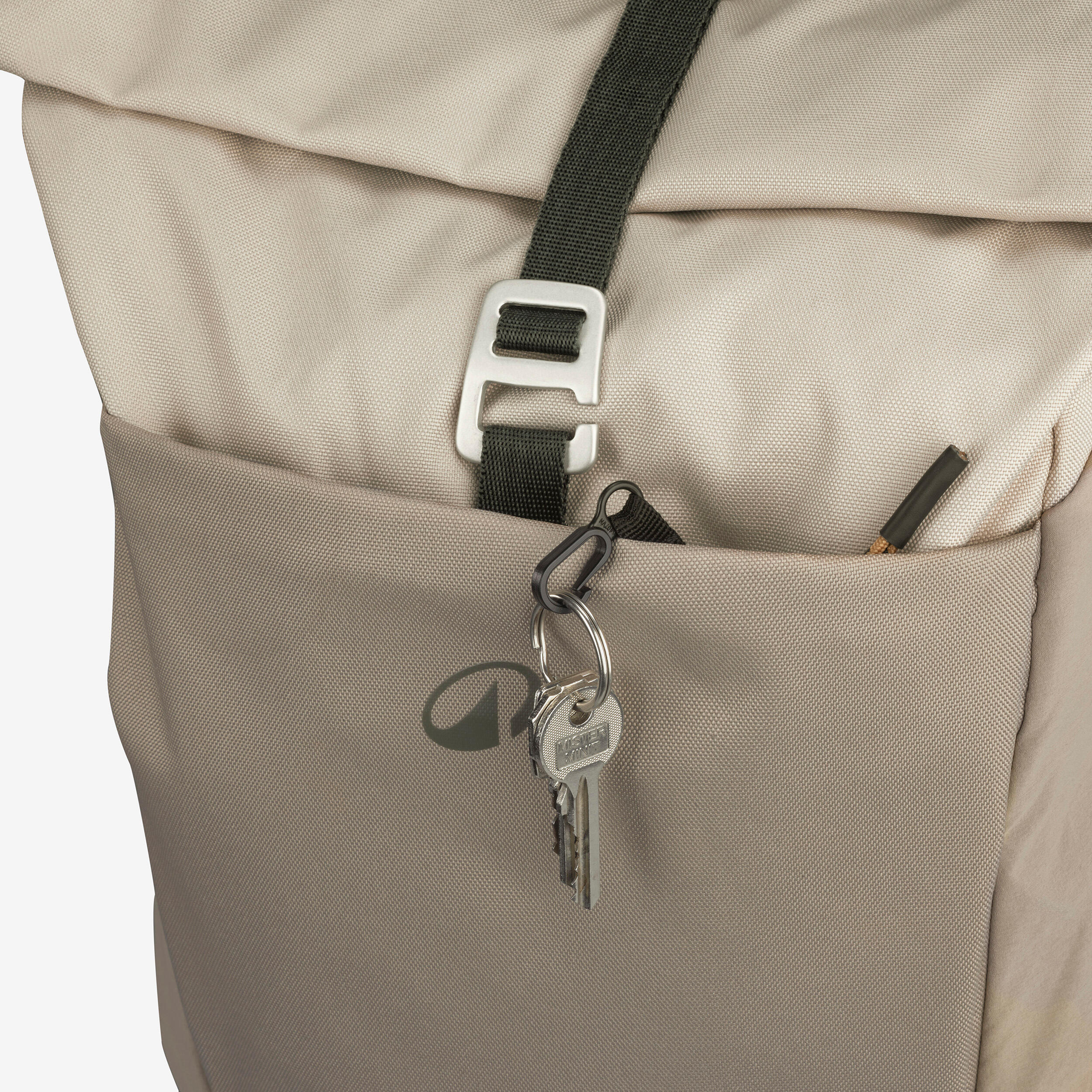 Hiking Backpack 16L+4 NH500 Escape RollTop - Beige 9/14