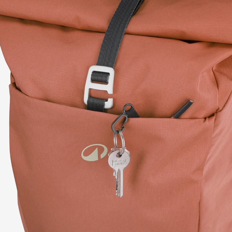 Rucsac Drumeție în natură 16+4L, Escape 500 Rolltop Maro
