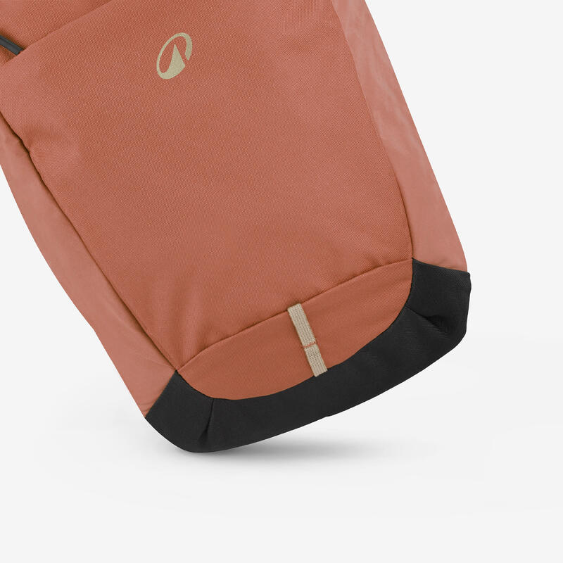 Rucsac Drumeție în natură 16+4L, Escape 500 Rolltop Maro