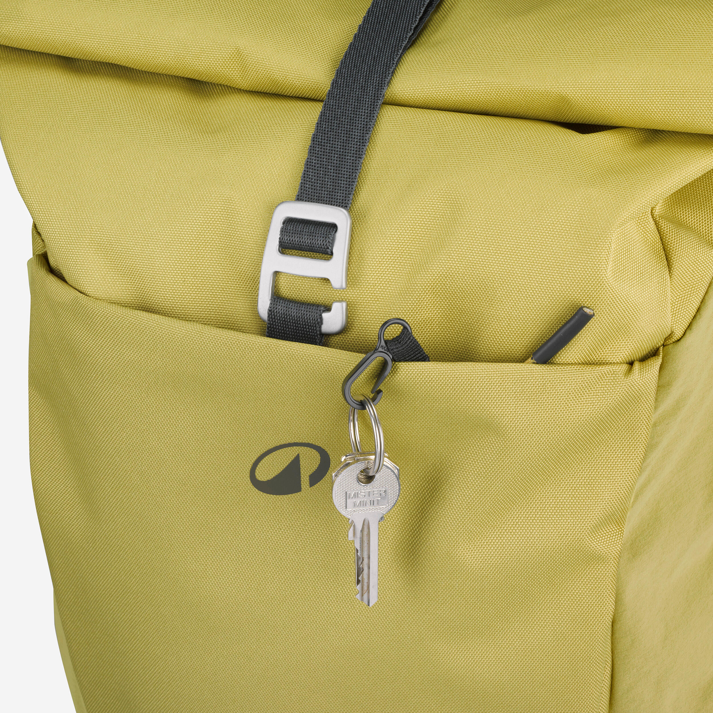 QUECHUA Turistický batoh NH500 Escape Rolltop 16 l + 4 l zlatá kaki 17 l · záber 10