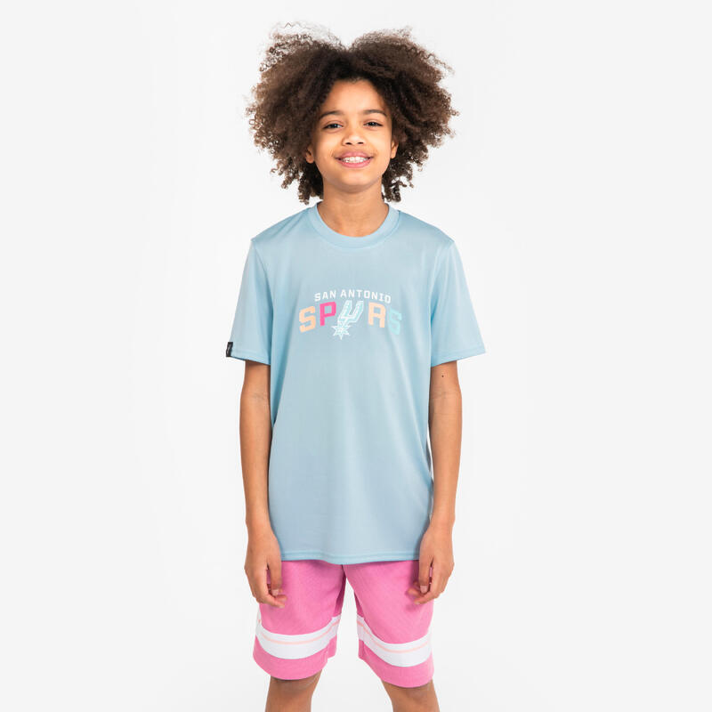 T-shirt de basketball nba spurs enfant -  ts 900 jr bleu