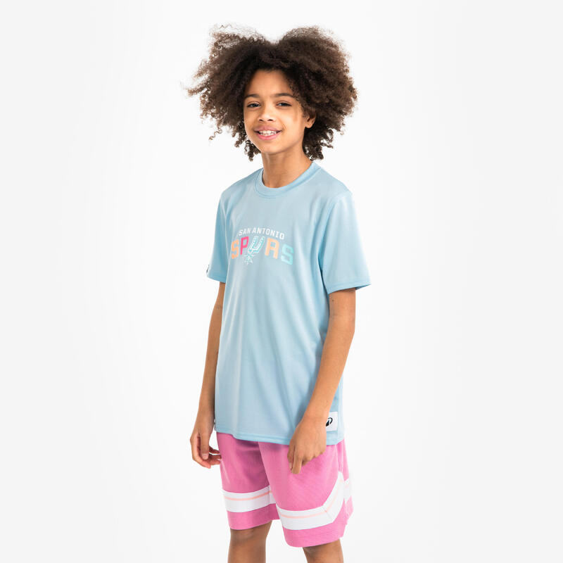T-shirt de basketball nba spurs enfant -  ts 900 jr bleu