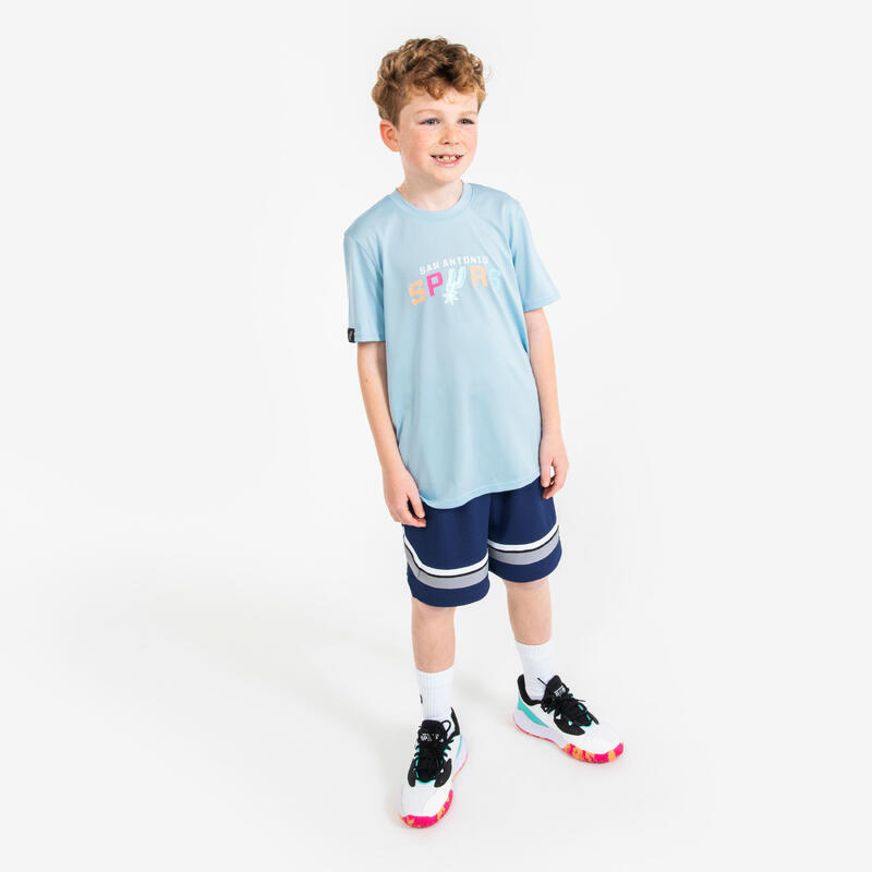T-shirt de basketball nba spurs enfant -  ts 900 jr bleu