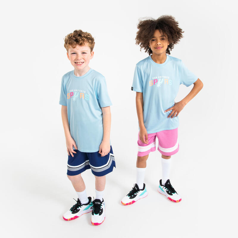 T-shirt de basketball nba spurs enfant -  ts 900 jr bleu