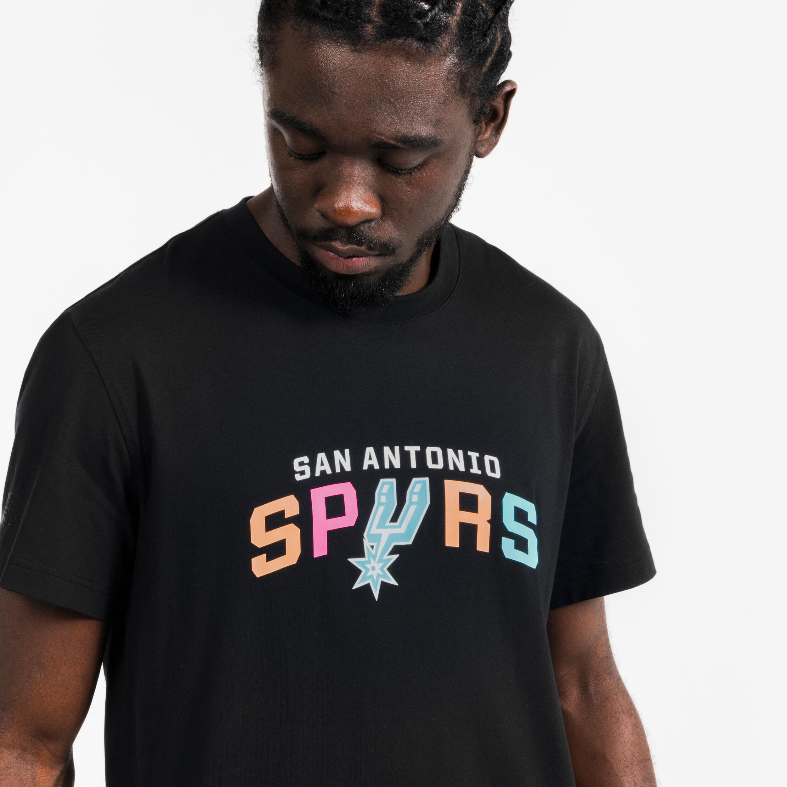 Damen/Herren Basketball T-Shirt NBA San Antonio Spurs -  ts 900 ad schwarz 4/8