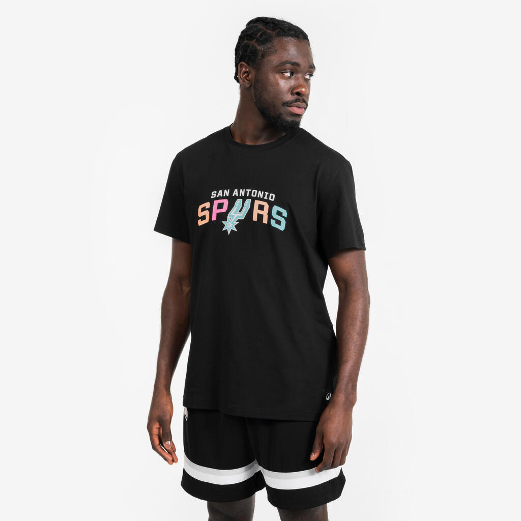 Uniseks košarkarska majica 900 AD - NBA San Antonio Spurs/črna