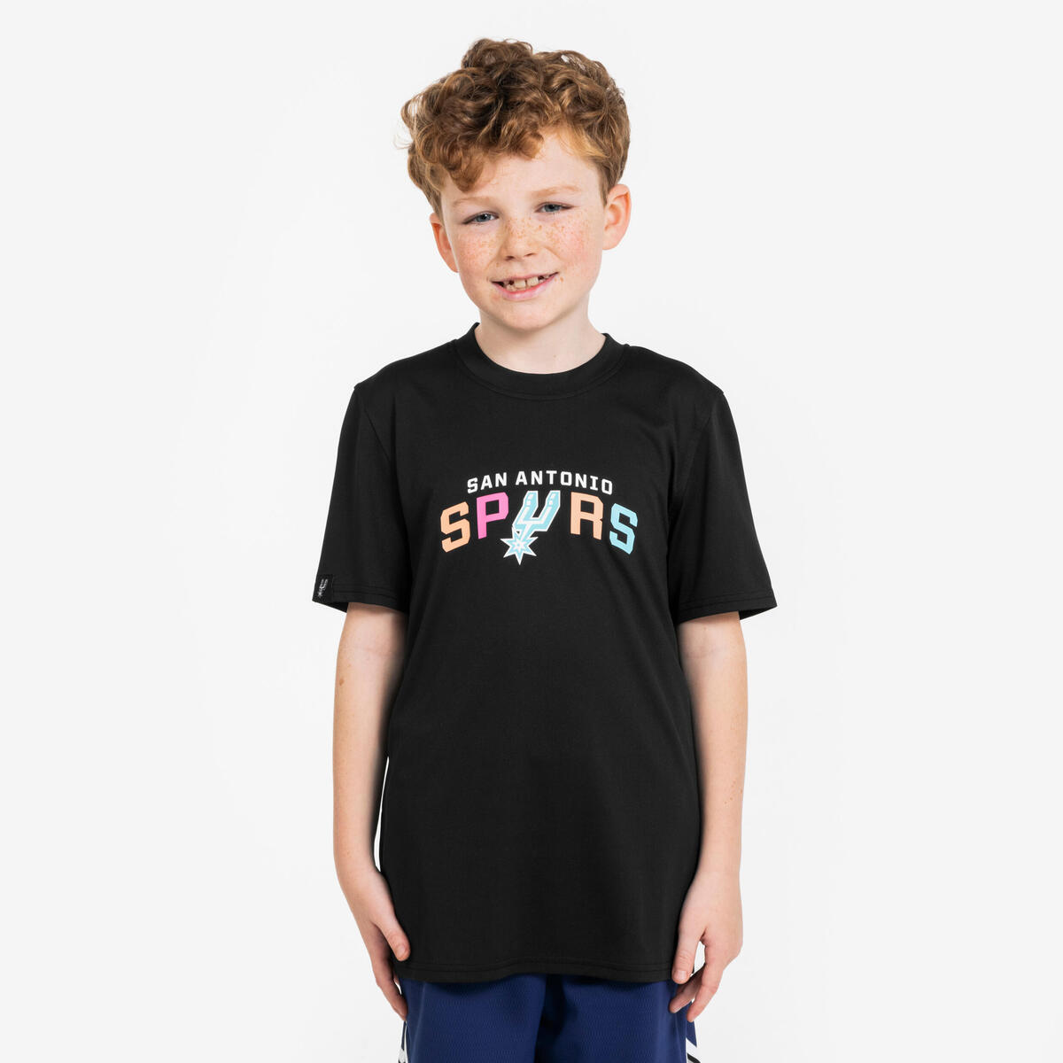 T-shirt de basketball nba san antonio spurs enfant -  ts 900 jr noir