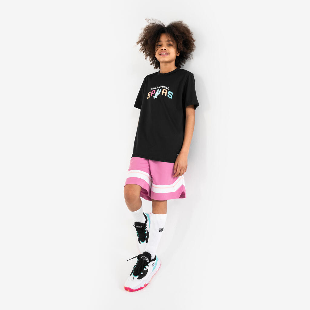 Roze dečji šorts za košarku 900 NBA