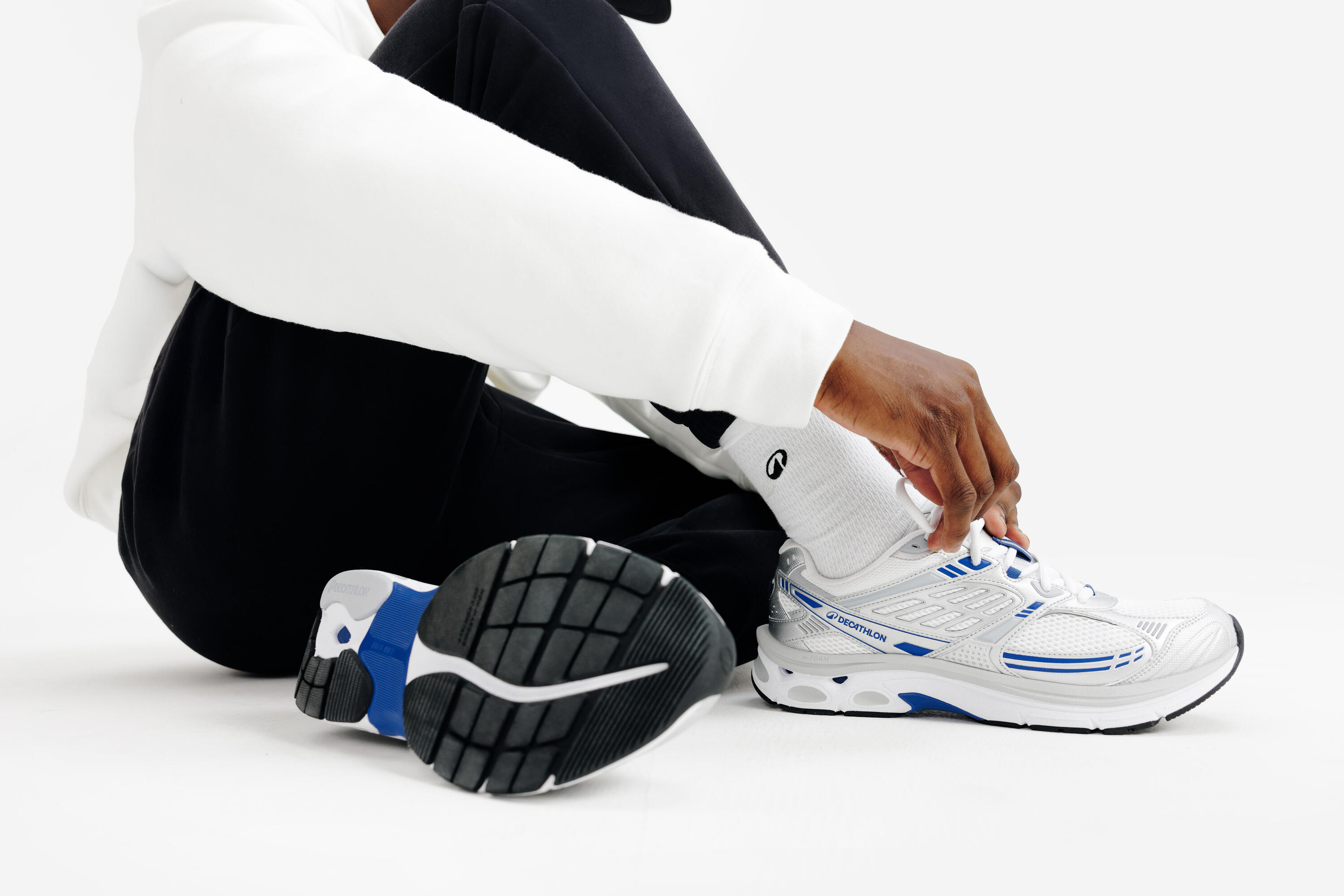 Baskets Homme, RR2K blanc, gris et bleu 16/21