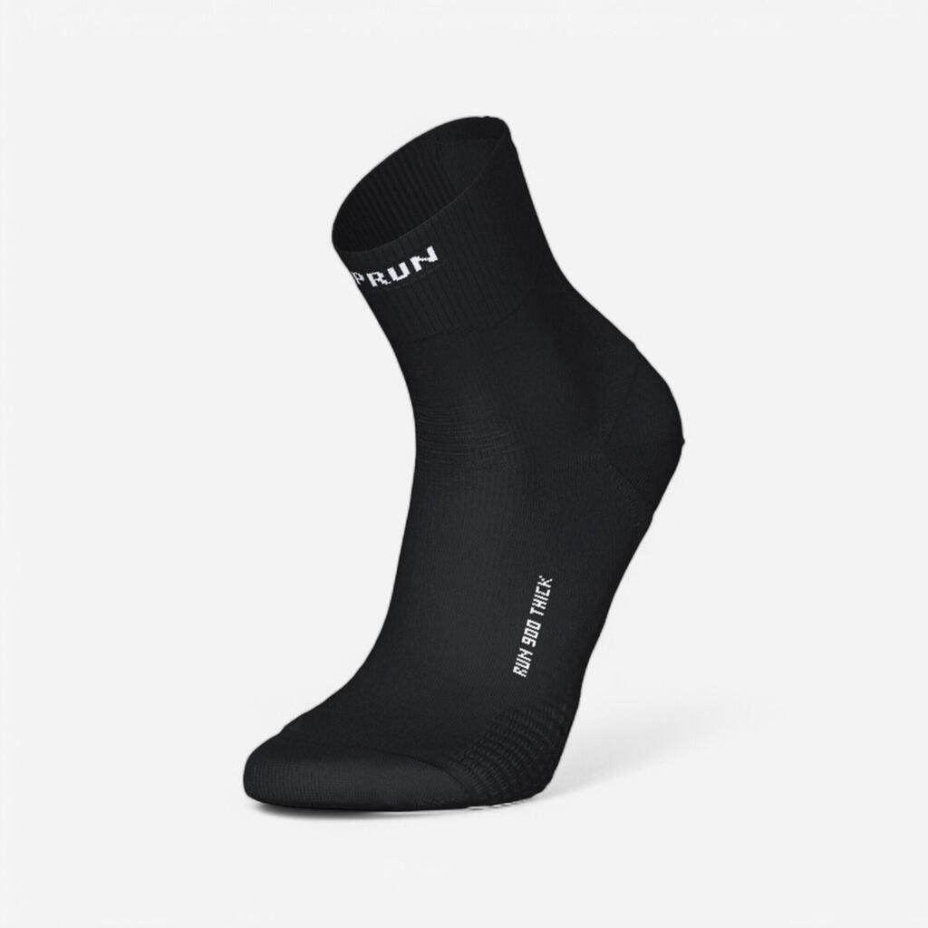 Črne tekaške nogavice Run 900 