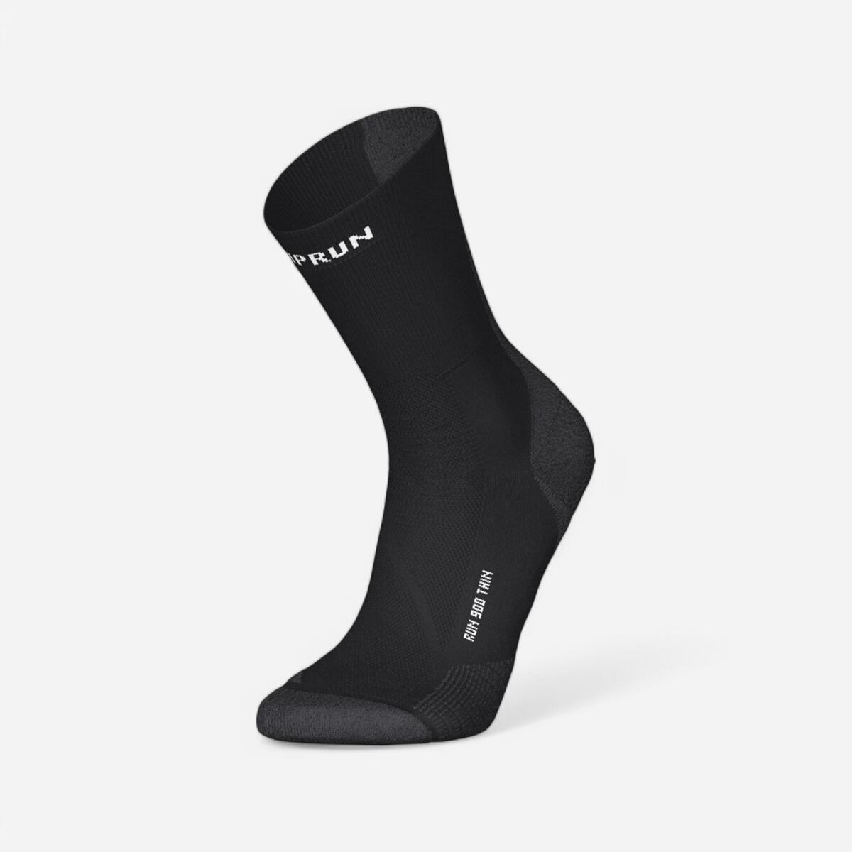 Chaussettes de running KIPRUN run900 fines mi-mollet noires