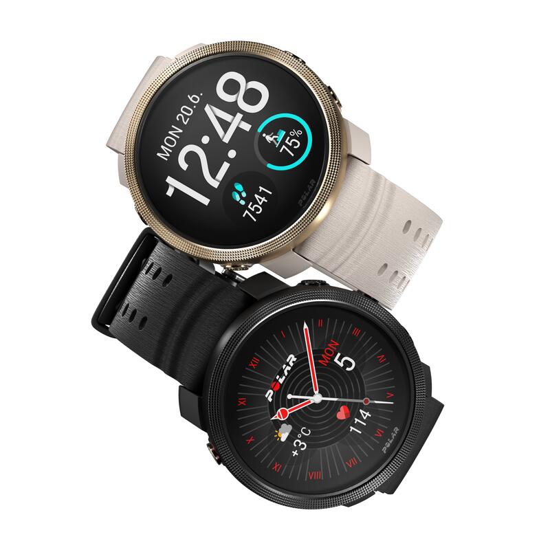 Ceas smartwatch sport GPS ecran AMOLED, Vantage M3 Negru