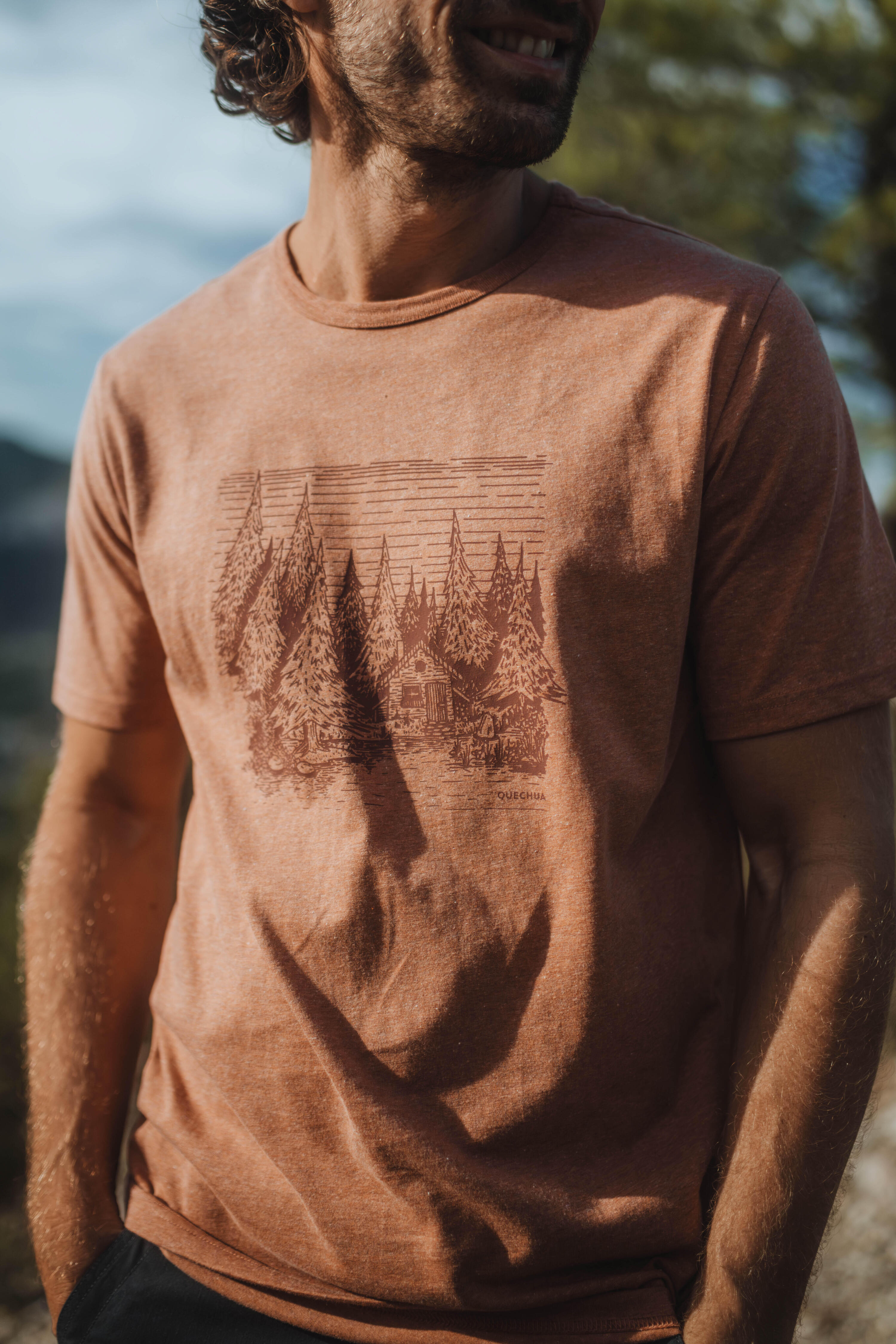 T-SHIRT  NH100 MARRON H 6/7