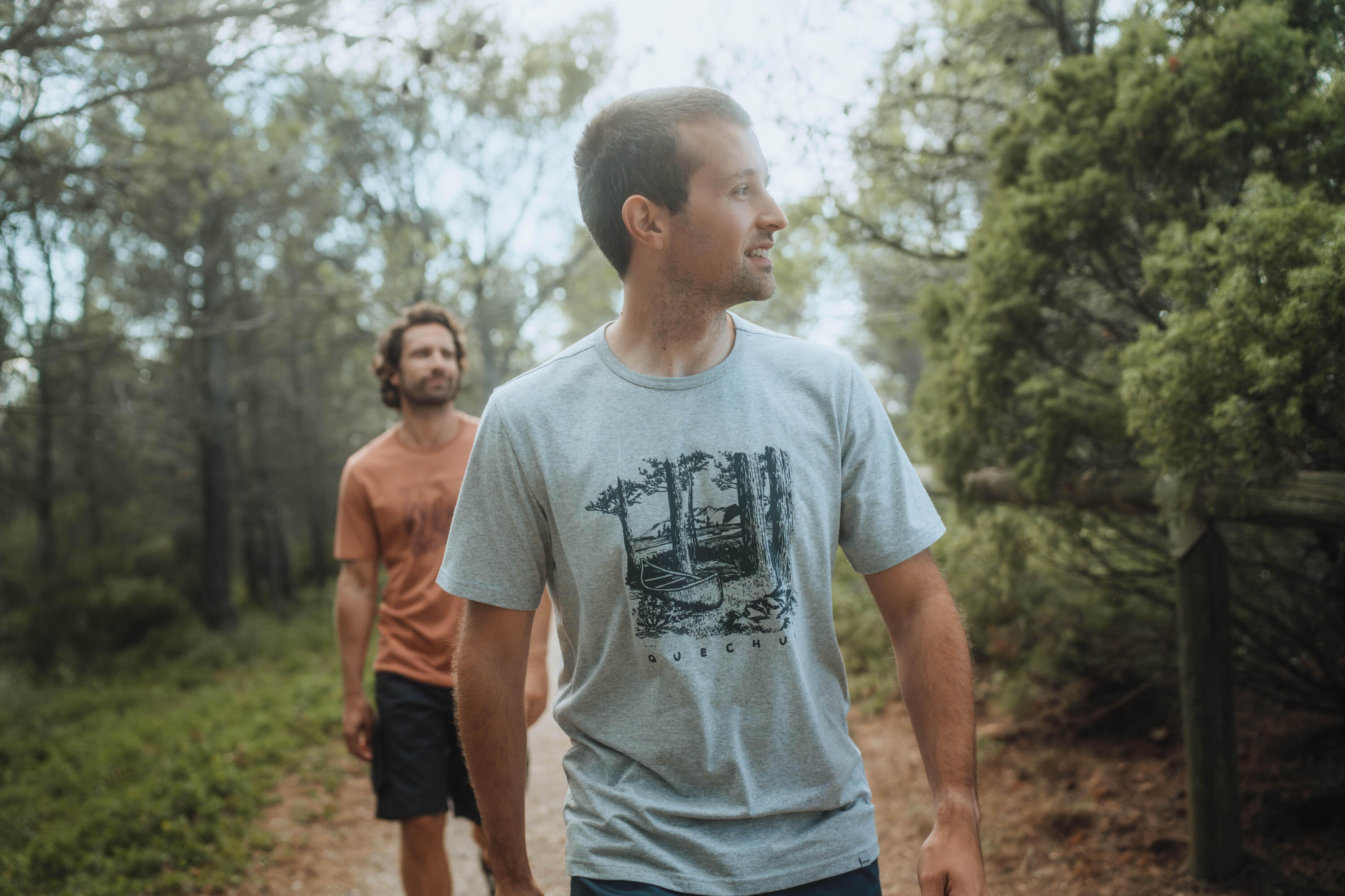 T-shirt de randonnée en coton homme, NH 100 5/7