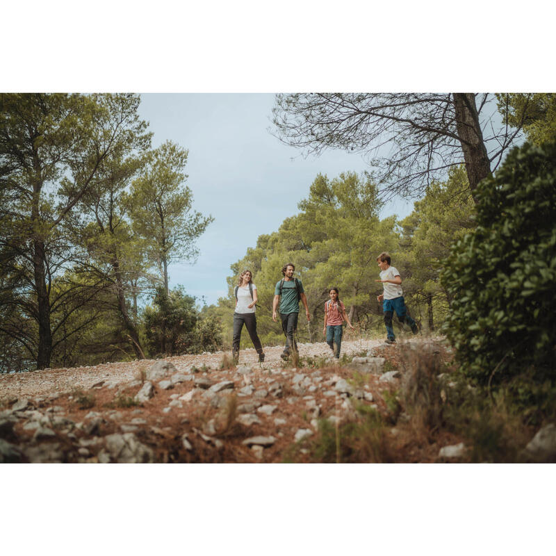 Pantalon Regular Drumeție în Natură NH500 Gri Damă