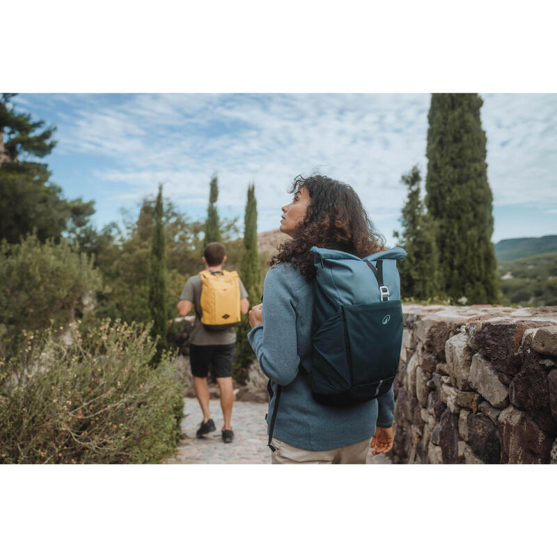 Sac à dos de randonnée 16L+4, NH500 Escape Rolltop bleu