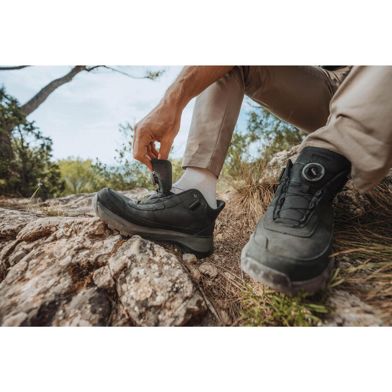 Chaussure de randonnée imperméable homme, NH900 2 Seconds noir