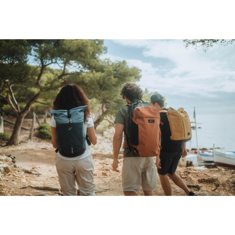 Sac à dos de randonnée 16L+4, NH500 Escape Rolltop bleu