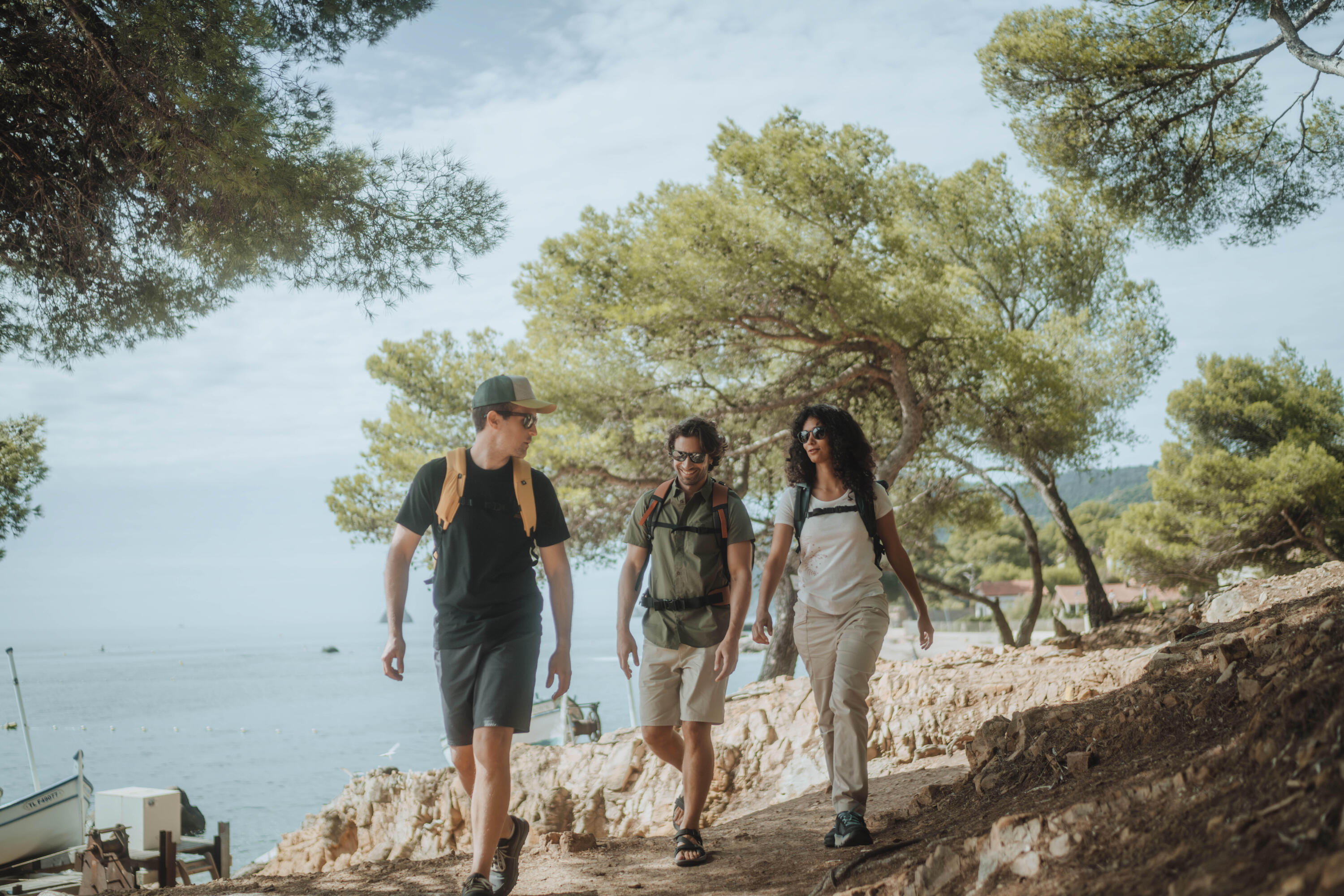 Herren-Wandershorts, NH100, Grau 5/6