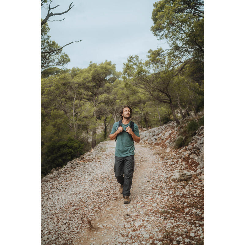 Erkek Outdoor Tişört - Mavi - NH100