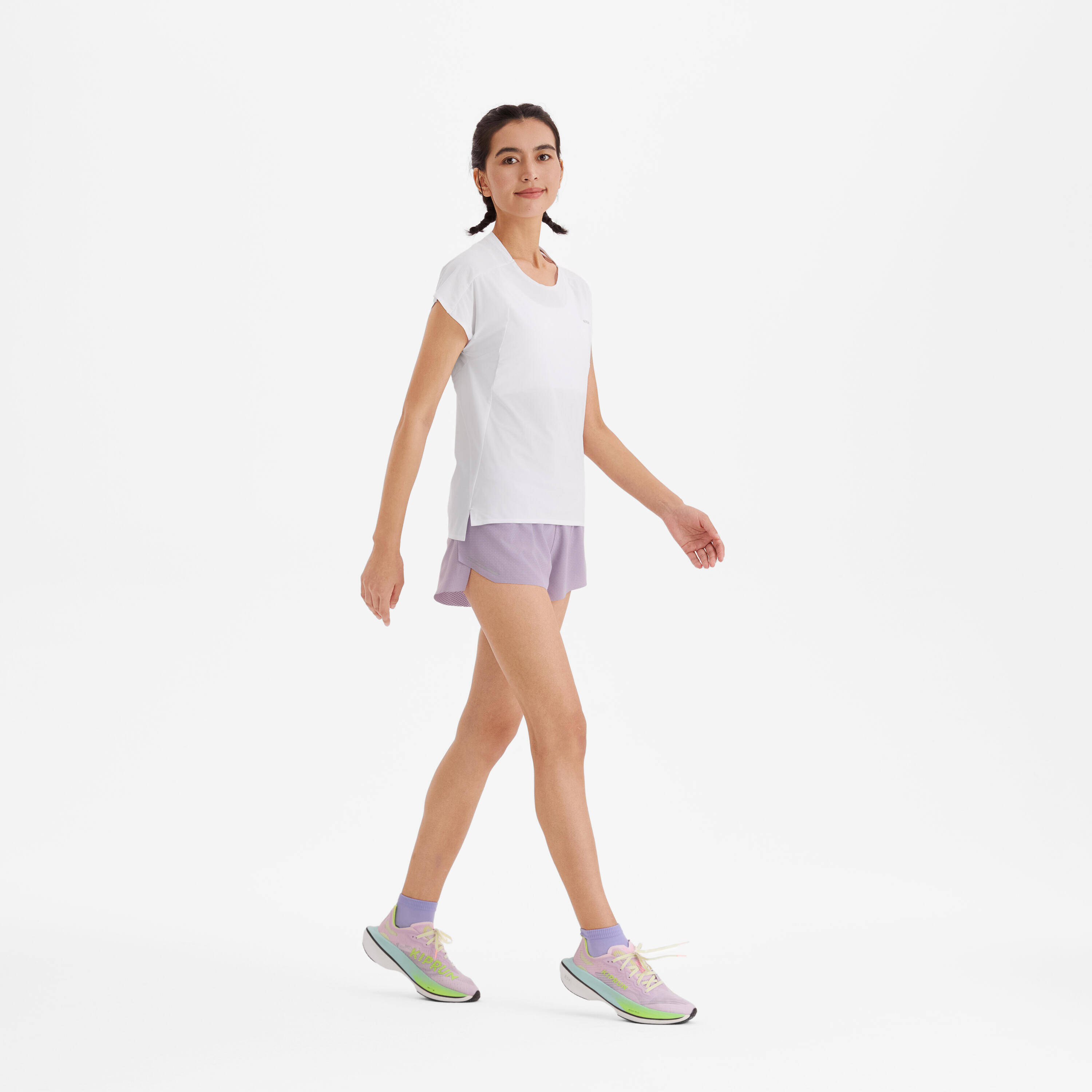 Women's Lightweight Running T-Shirt - KIPRUN Run 900 Light white -  5