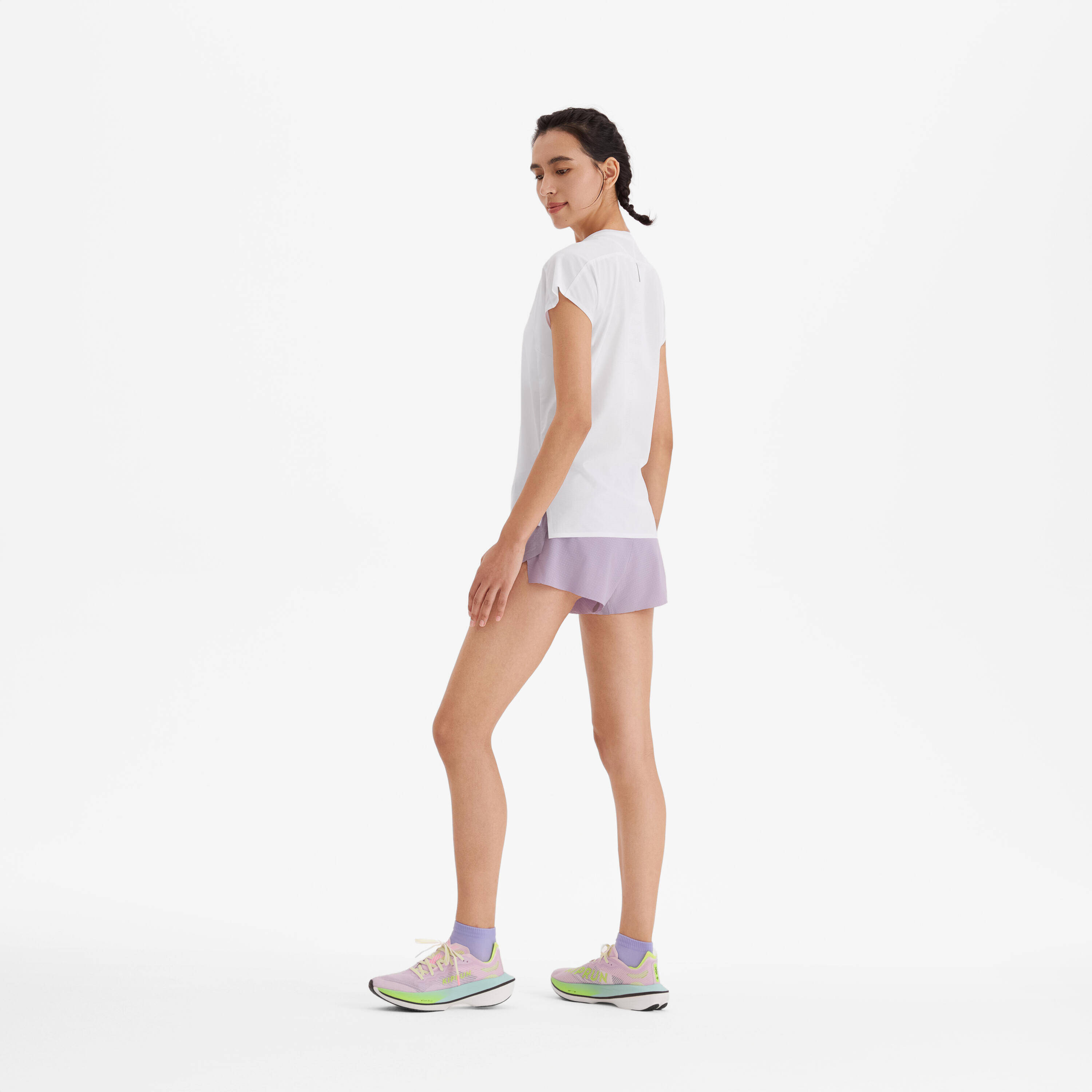 Women's Lightweight Running T-Shirt - KIPRUN Run 900 Light white -  4