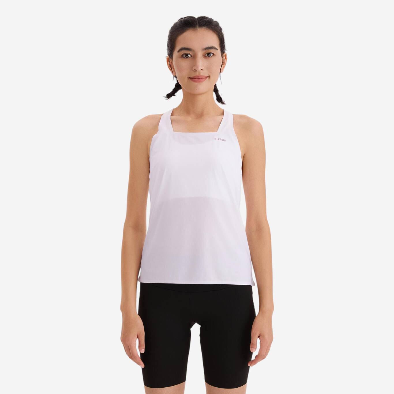 KIPRUN Run 900 Light Women's Lightweight Running Tank Top - White KIPRUN Run 900 Light Women's Lightweight Running Tank Top - White