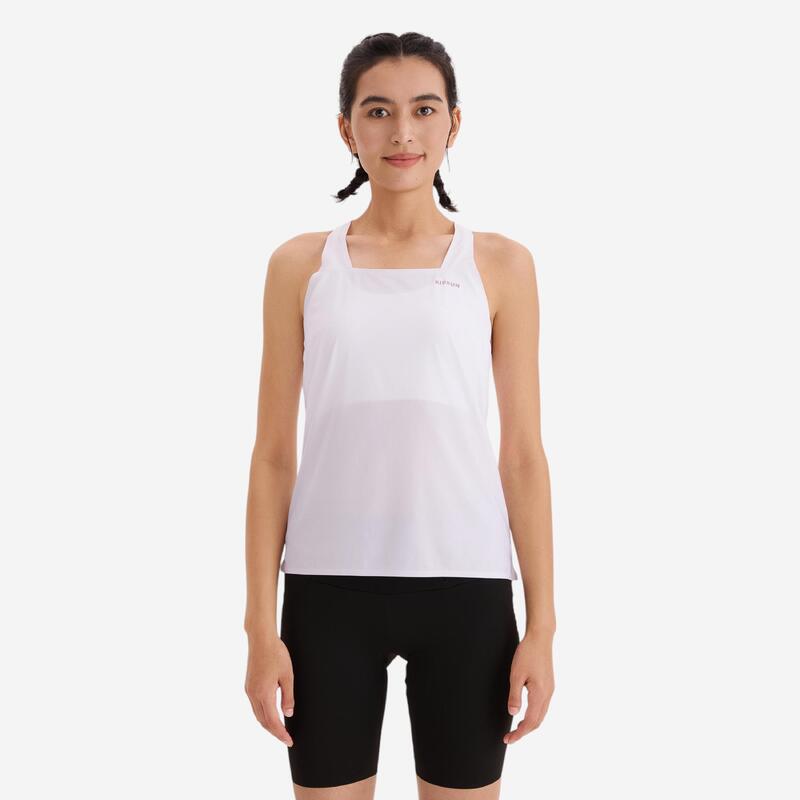 Débardeur de Running léger Femme - KIPRUN Run 900 Light blanc