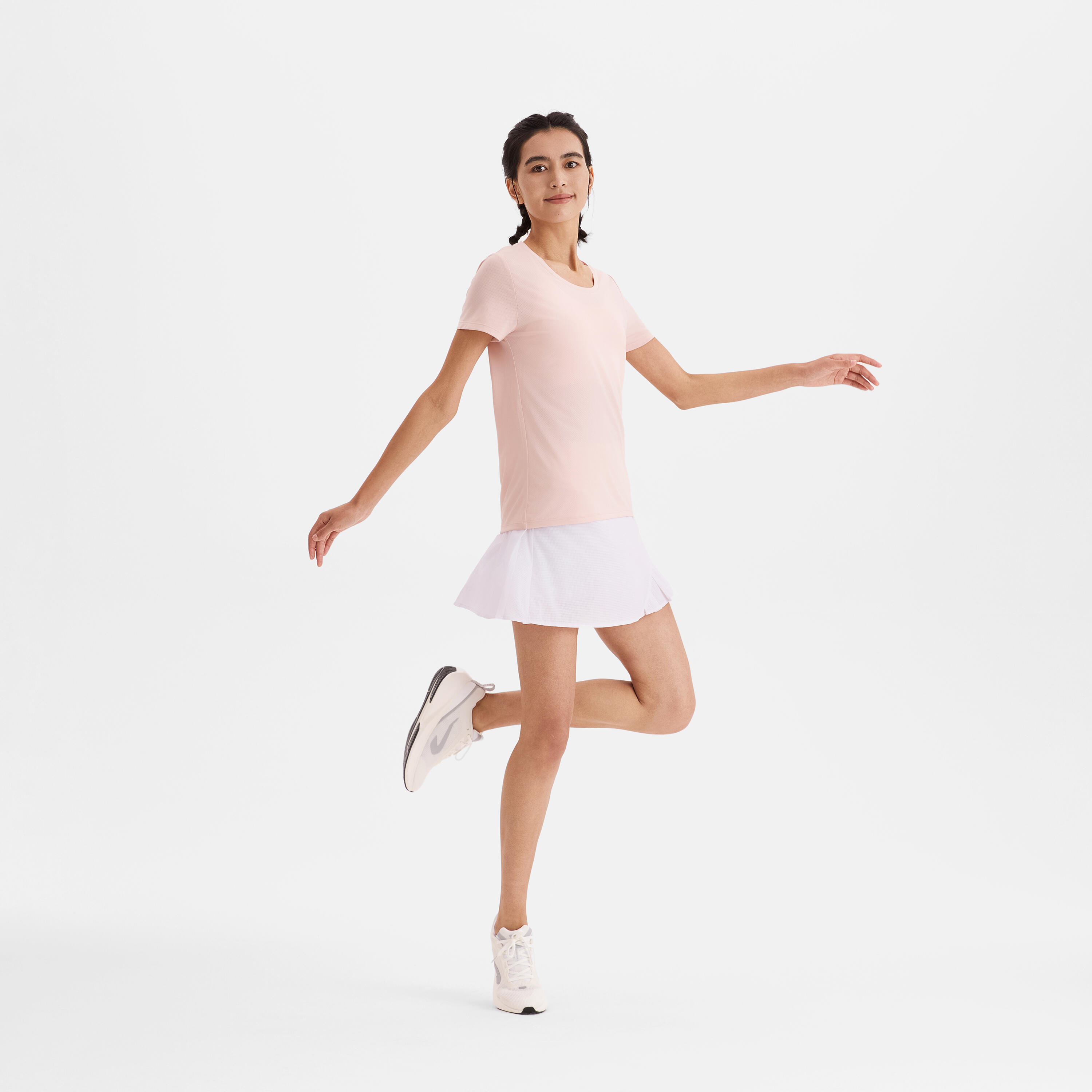 Scarpe running donna CUSHION 500 bianche 10/10